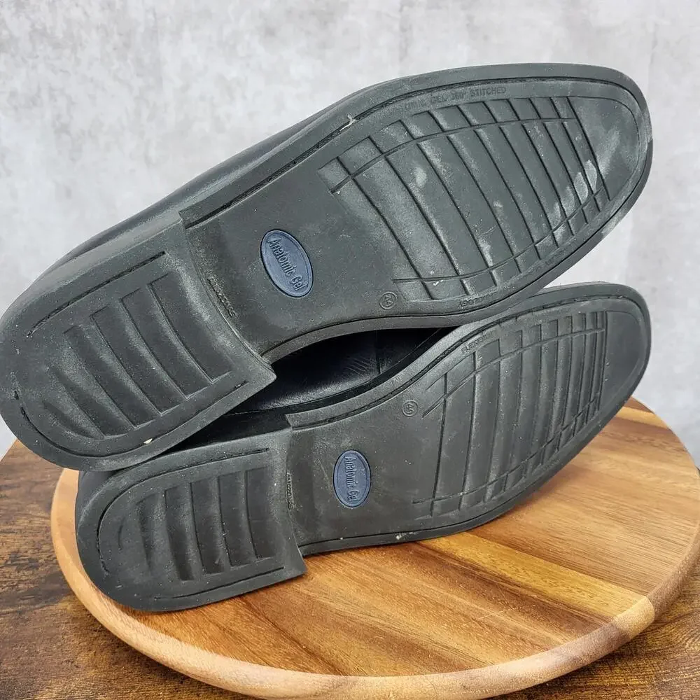 Sandro Moscoloni Loafers Mens 13 D Black Leather Slip On Dress Shoes Brazil Made